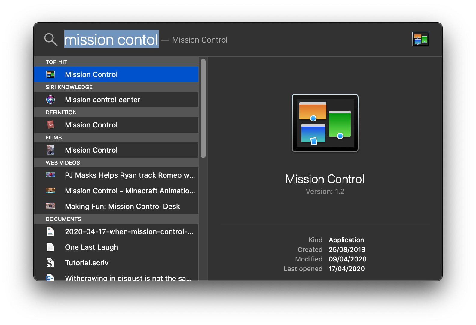 When Mission Control Stops Working on MacOS Catalina